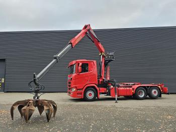 R520 V8 6x2/4 / EPSILON CRANE + HOOKLIFT